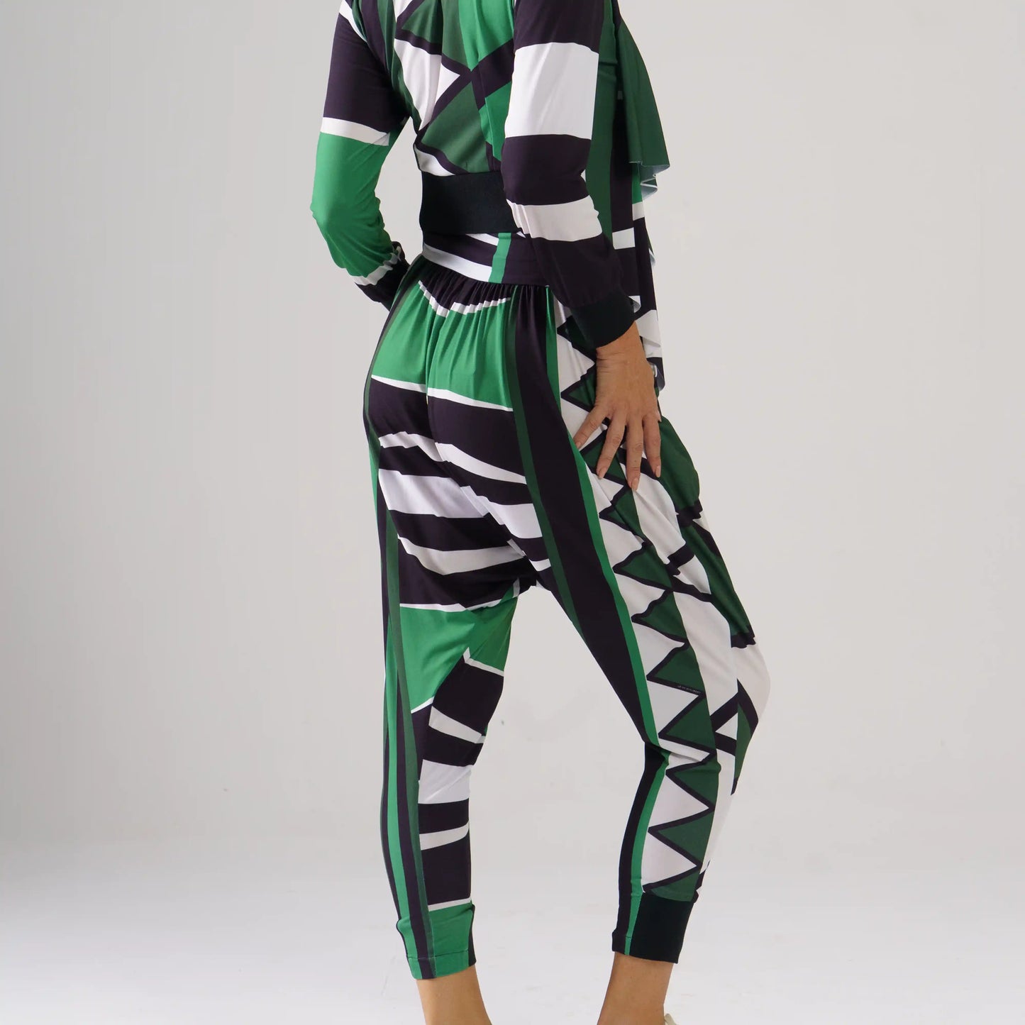 HACKSAW Jayden Greens Print Pants Leigh Schubert