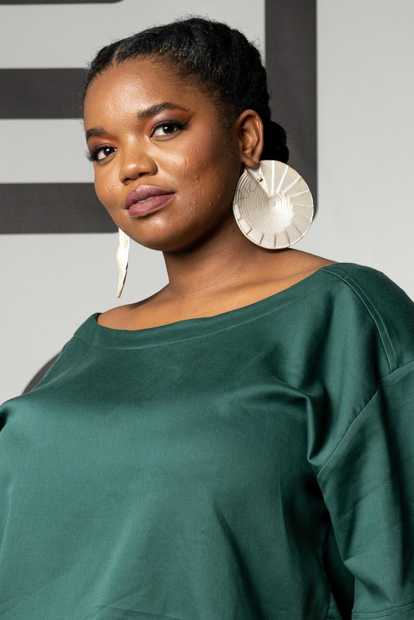 Spiral Earrings Large Pearl Accessories Clarisse Design