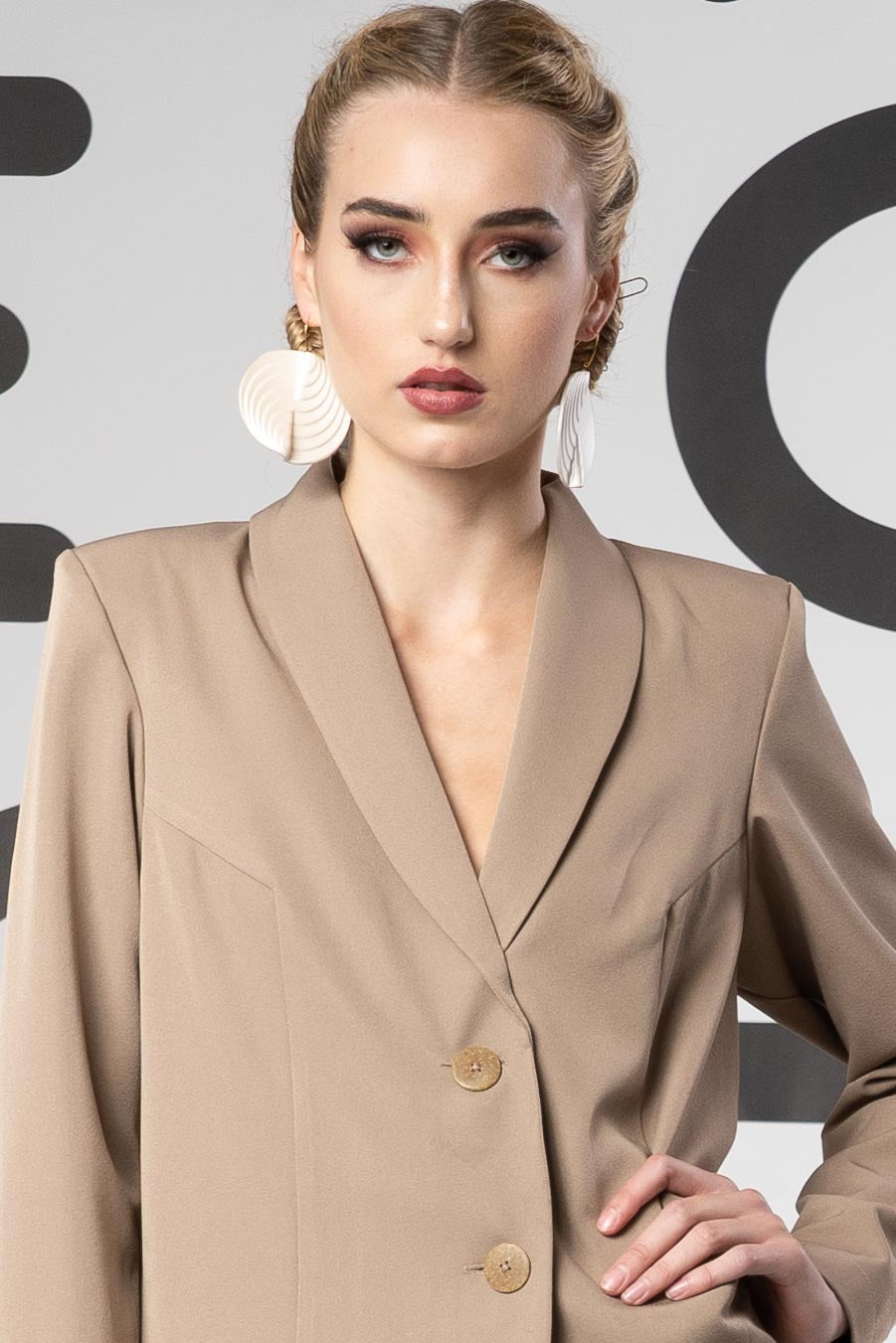 Circle Earrings Pearl Accessories Clarisse Design