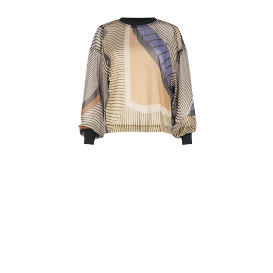 MAKUNDA Akeso Print Stone Royal Shirts & Tops Leigh Schubert