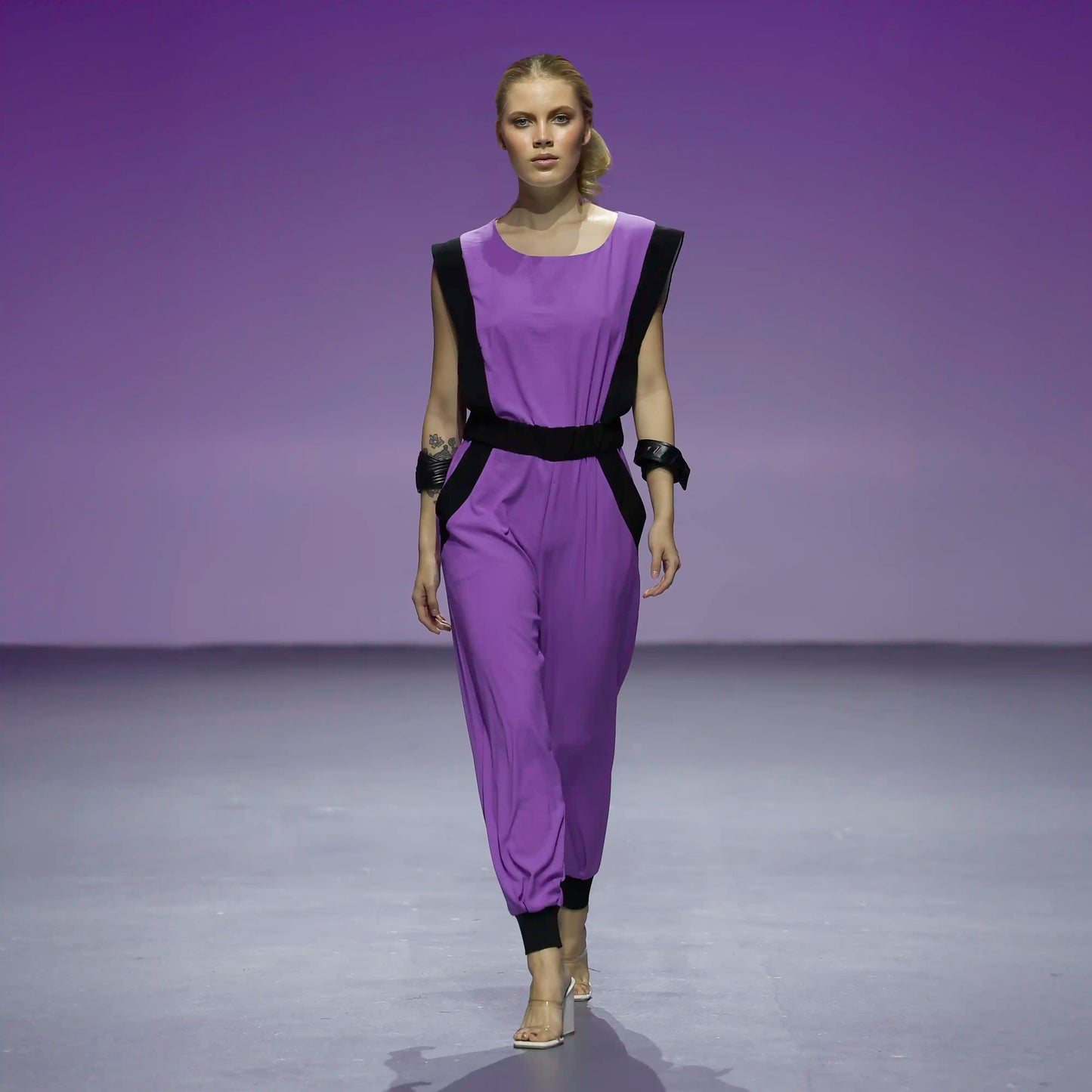 BEZOZ Violet Black Jumpsuits & Rompers Leigh Schubert