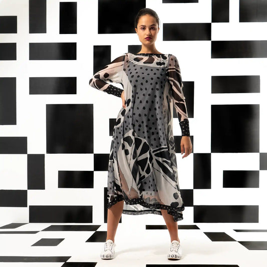 MUNGO Moth print Dresses Leigh Schubert