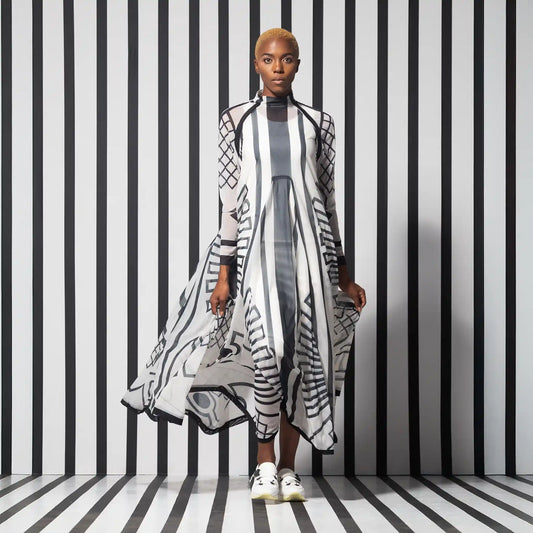 PICASSO Ivory Print Dresses Leigh Schubert