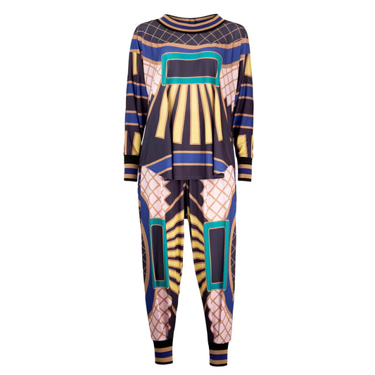 SHERONA Black Octave Multi Print Outfit Sets Leigh Schubert
