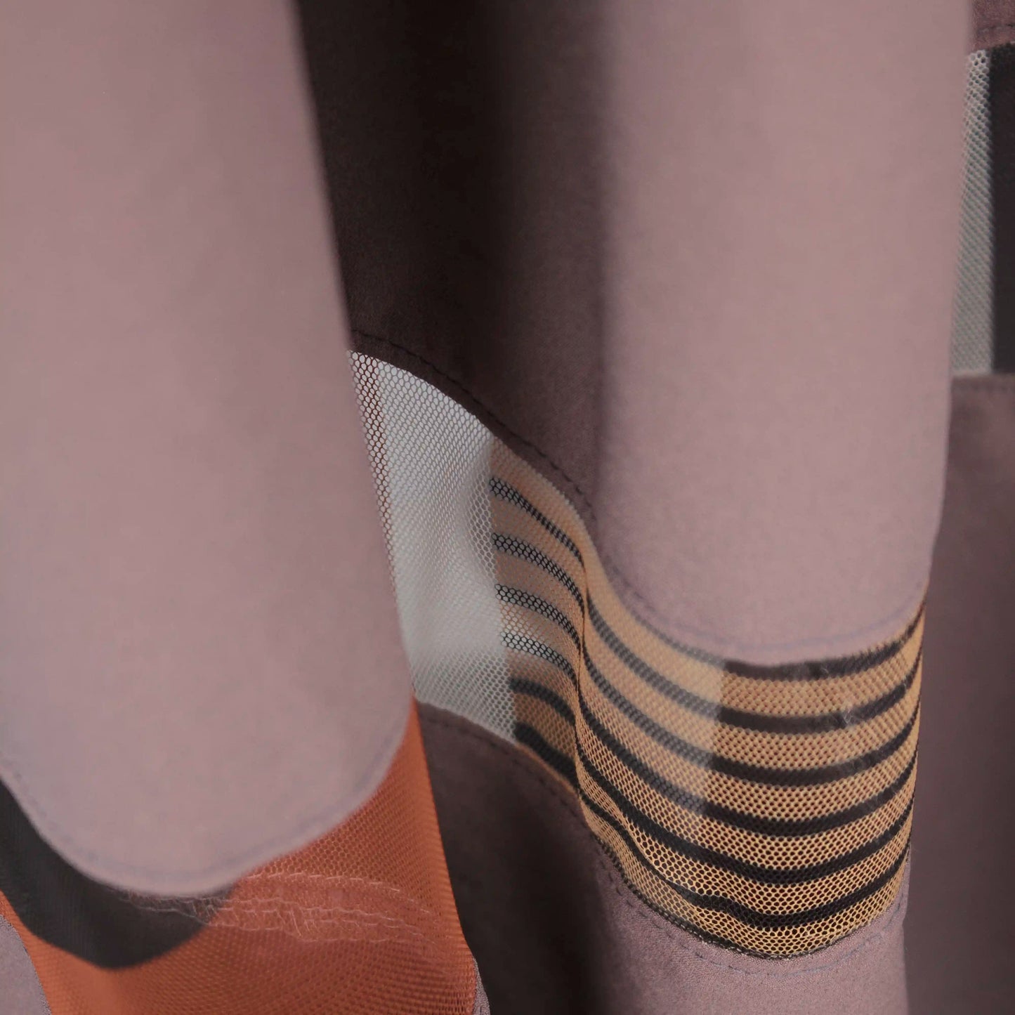 SIA Mocha w Multi Print insets Dresses Leigh Schubert