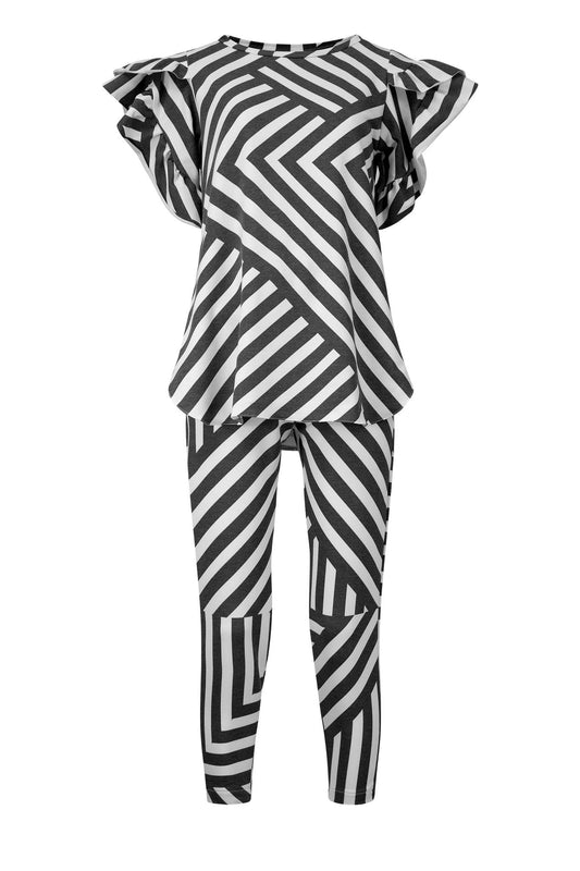 USARA Haphazard Charcoal Ivory Outfit Sets Leigh Schubert