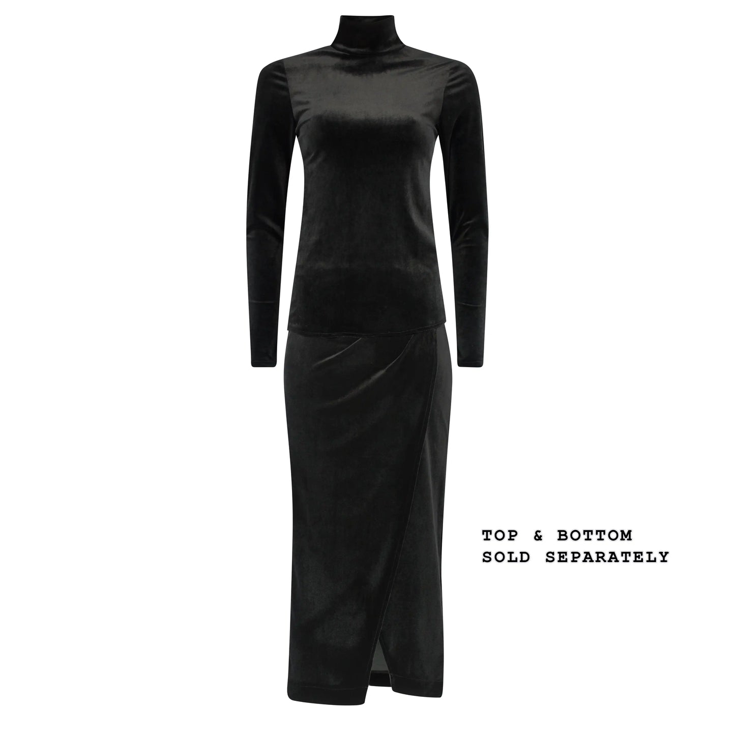SABRINA Black Velvet Skirts Leigh Schubert