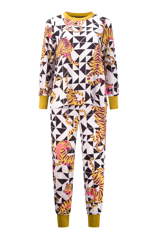 KANYEE Geo Tiger Print