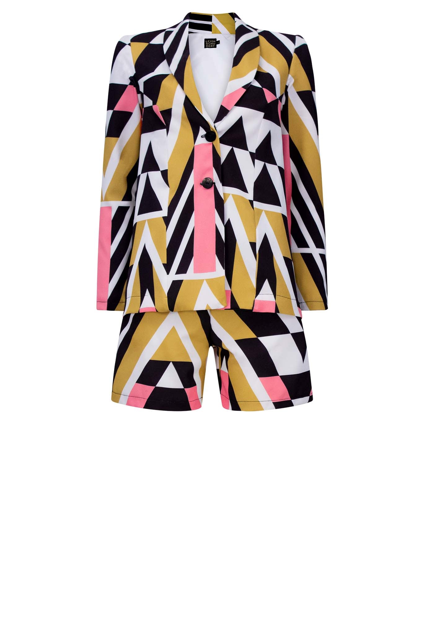 Leigh Schubert AGENT Jacket Supa Tri Print.