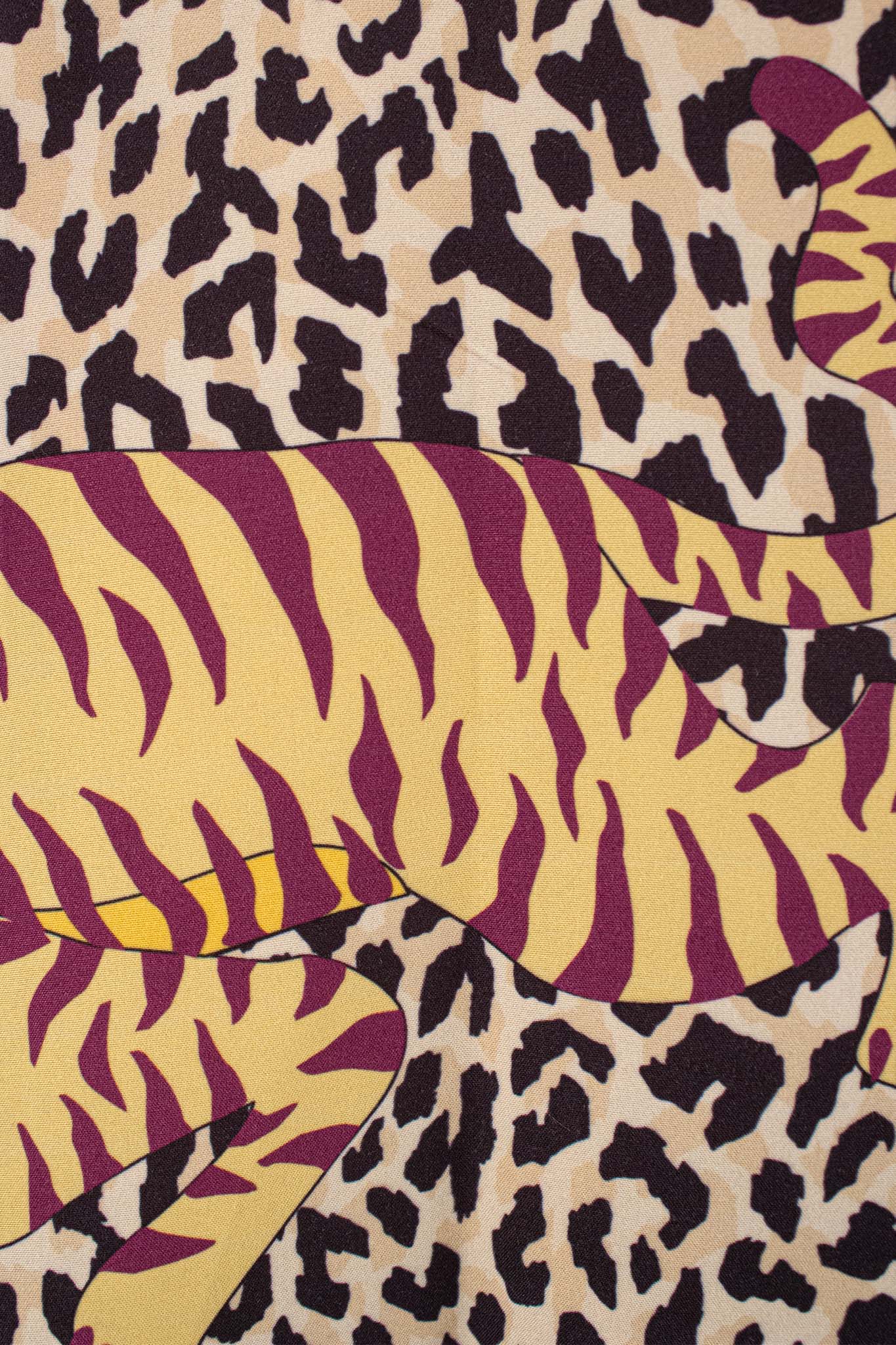 Leigh Schubert BANGLES Jacket Leopard Tiger Print.