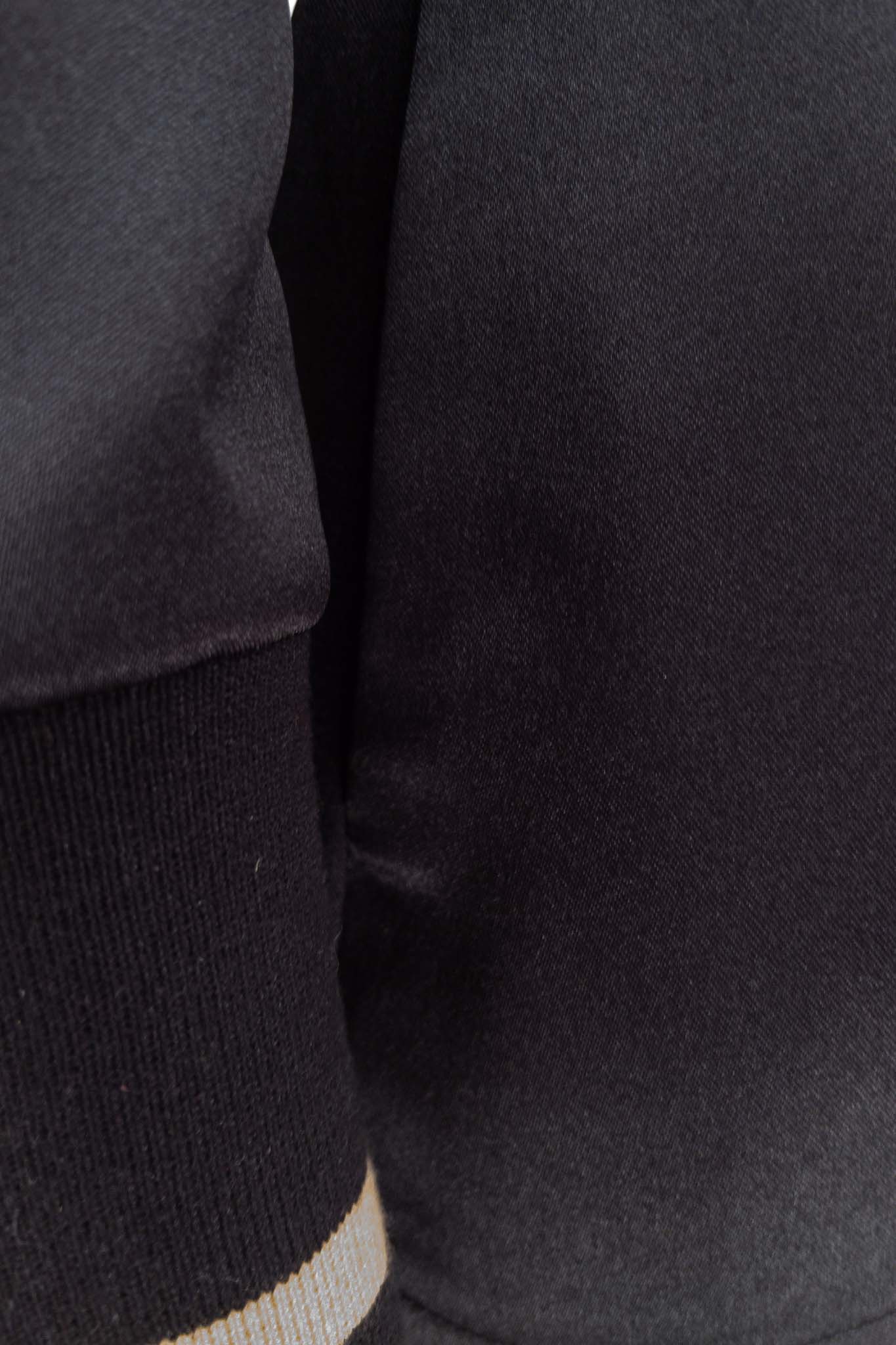 BERCILE Black sateen Coats & Jackets Leigh Schubert