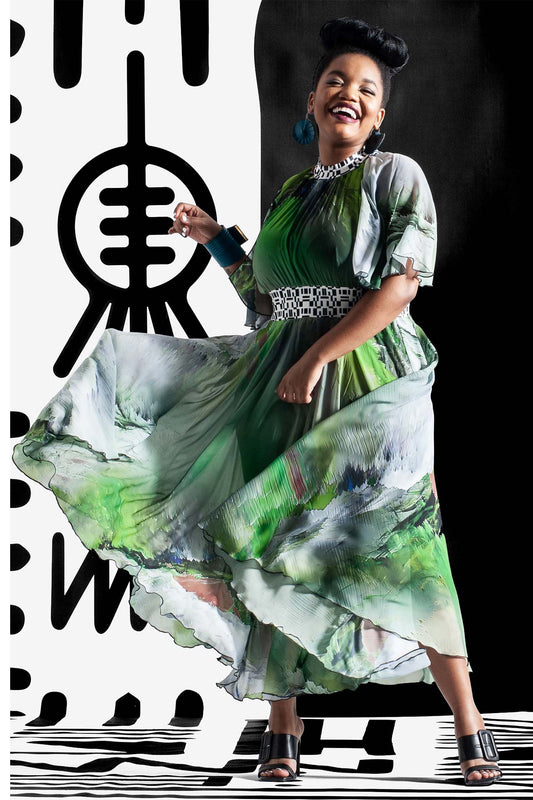 EMMY-B Patchwork Lace Black Dresses Leigh Schubert