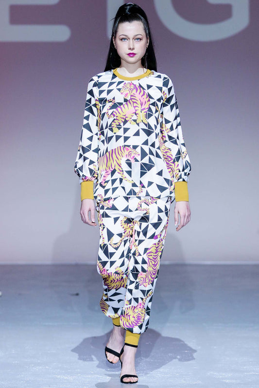 KANYEE Geo Tiger Print Outfit Sets Leigh Schubert