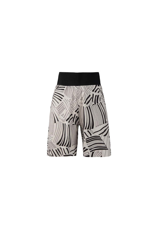 LIMA Stone Black Print Linen Shorts Leigh Schubert