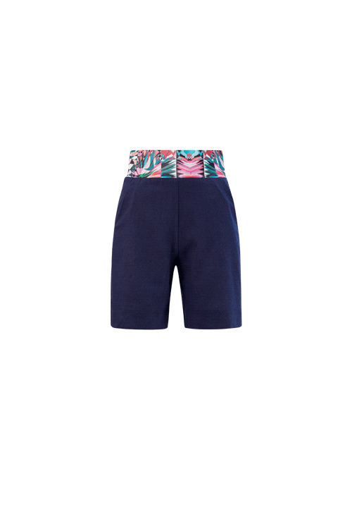 LIMA Navy Linen Shorts Leigh Schubert
