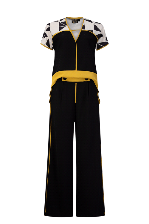 ZAZA Black Citroen Geo Print Outfit Sets Leigh Schubert