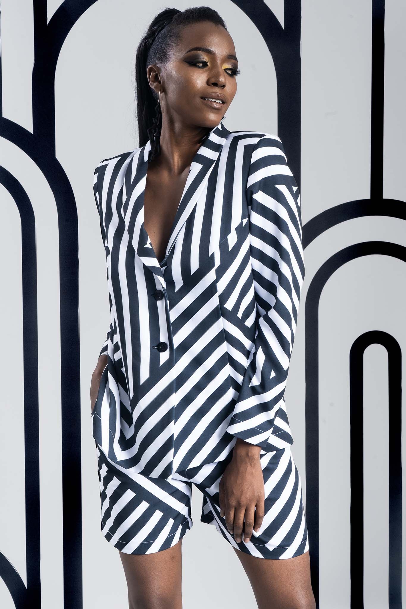 AGENT Shorts Haphazard Print Shorts Leigh Schubert