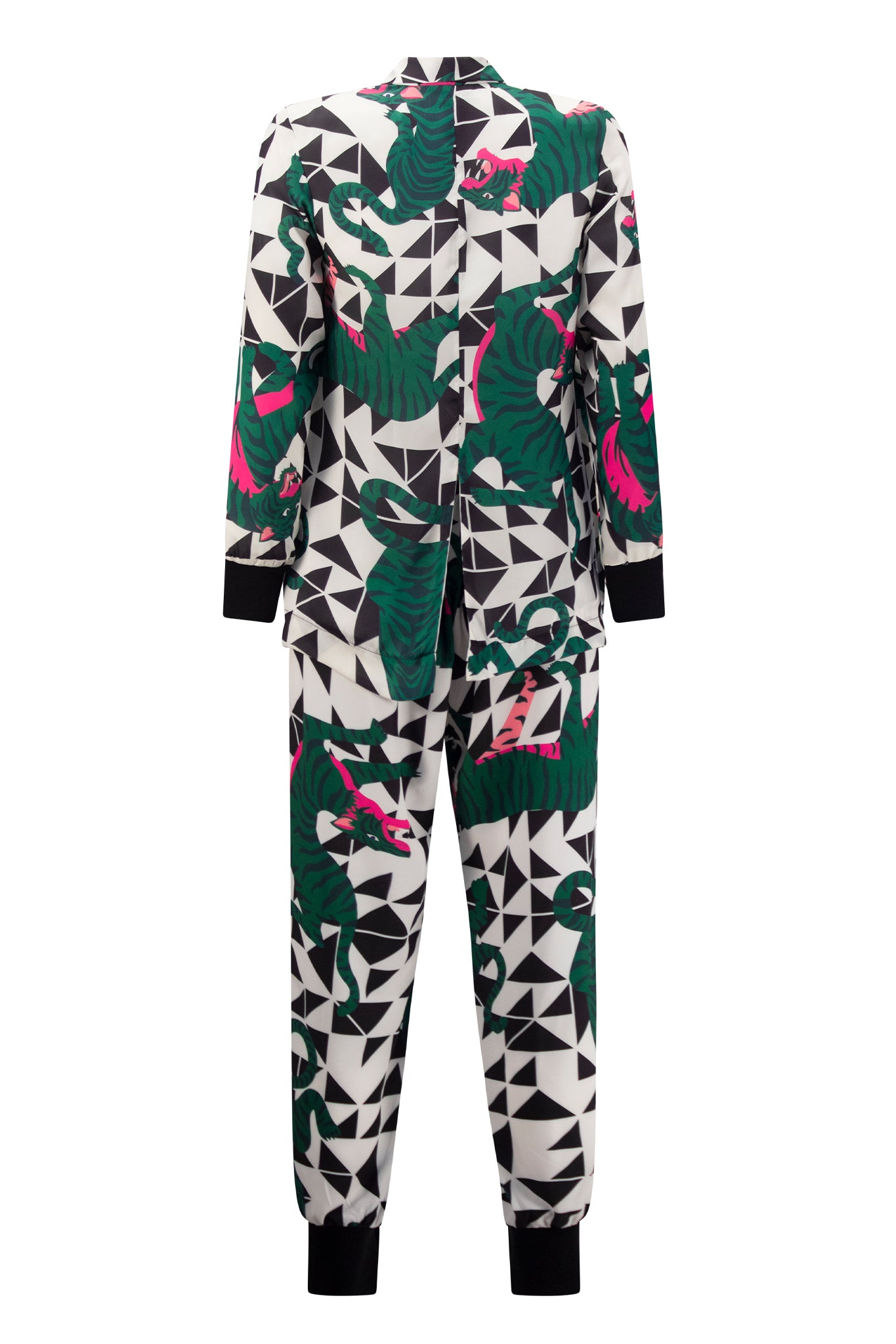 BEKKLES Jacket Geo Print Emerald Tiger Coats & Jackets Leigh Schubert