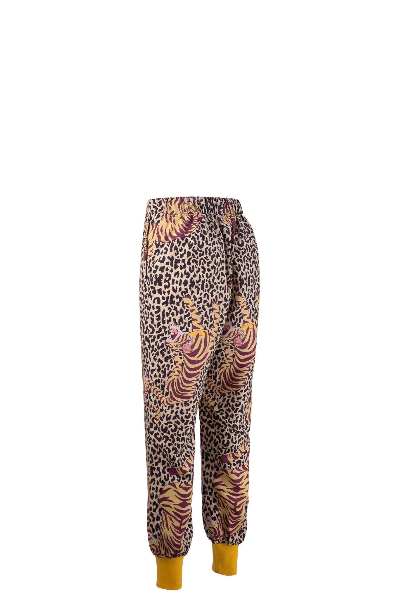 BONGLES Pants Leopard Tiger Print Pants Leigh Schubert
