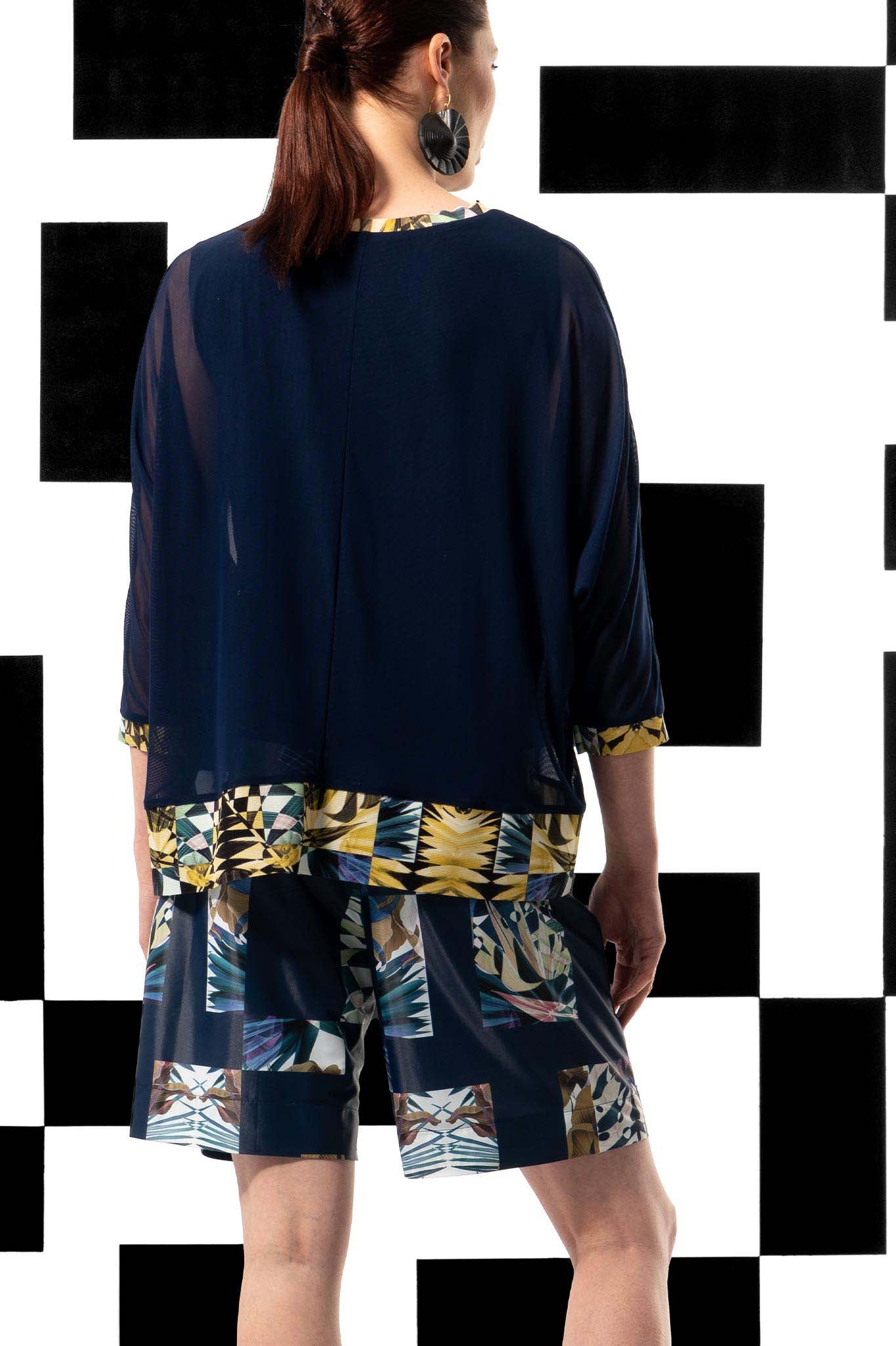 LIMA Navy Linen Shorts Leigh Schubert