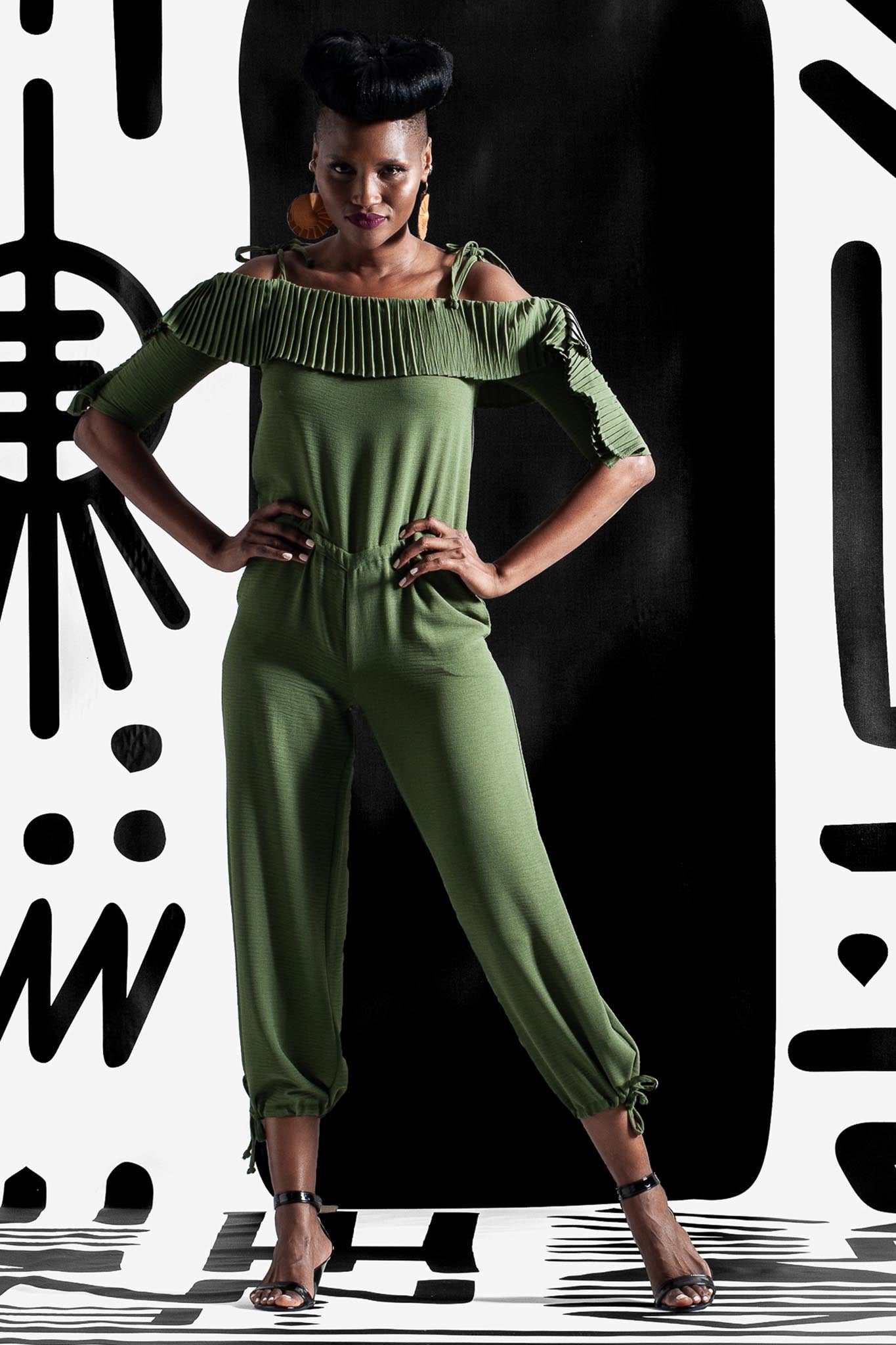 RIVIERA Olive Jumpsuits & Rompers Leigh Schubert
