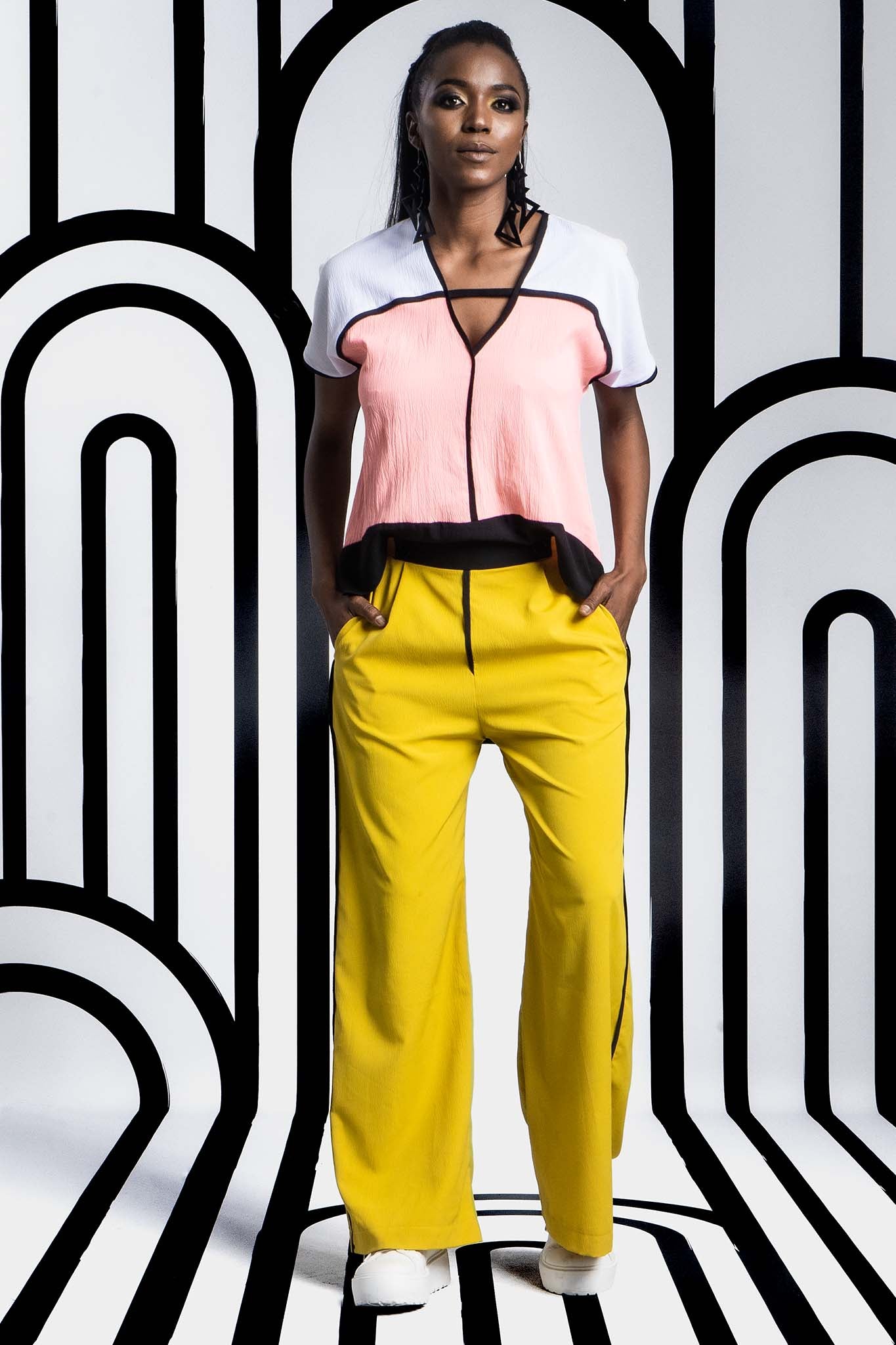 ZAZA Black Citroen Geo Print Outfit Sets Leigh Schubert