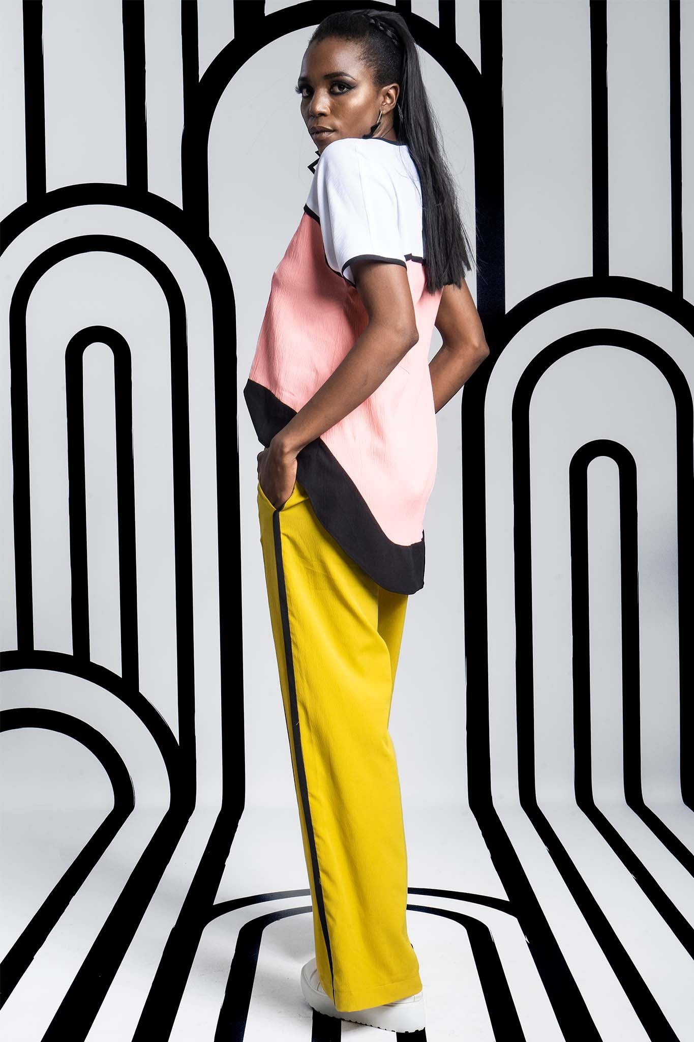 ZAZA Black Citroen Geo Print Outfit Sets Leigh Schubert