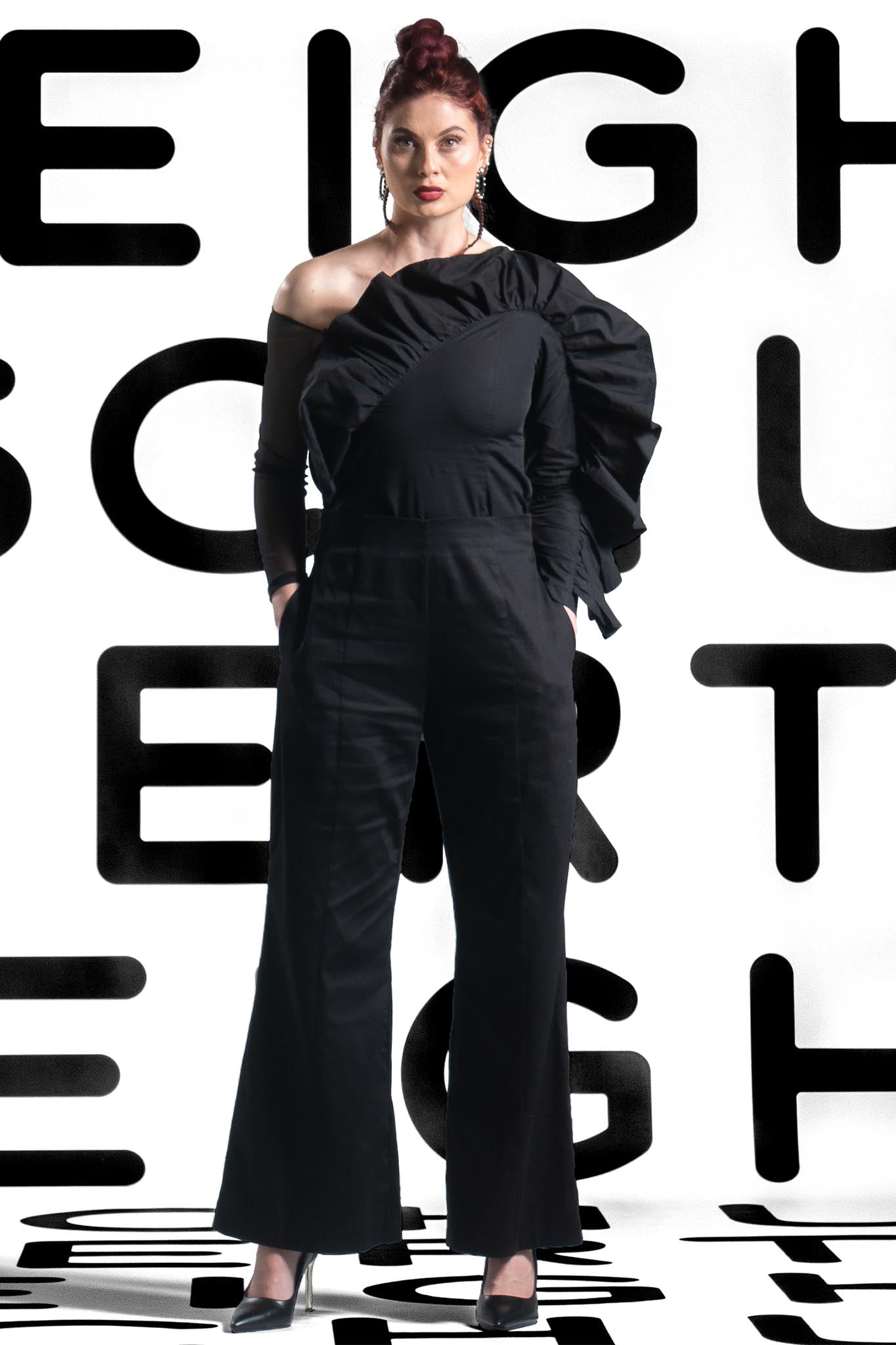MERYL Black Shirts & Tops Leigh Schubert