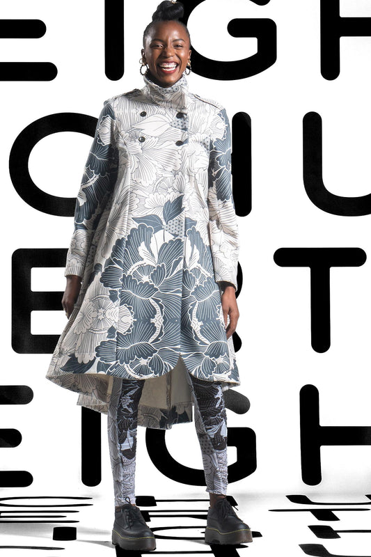 NELLE White ivory floral Pants Leigh Schubert