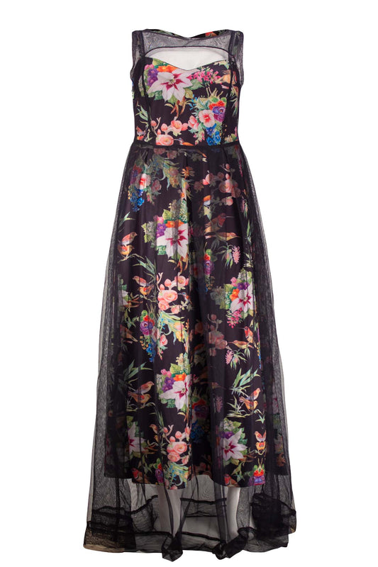 TEAGAN Black Floral Dresses Leigh Schubert