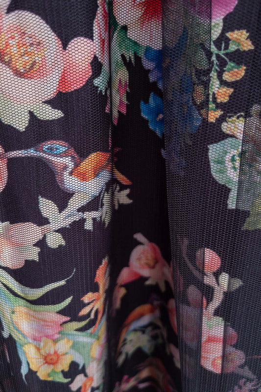 TEAGAN Black Floral Dresses Leigh Schubert