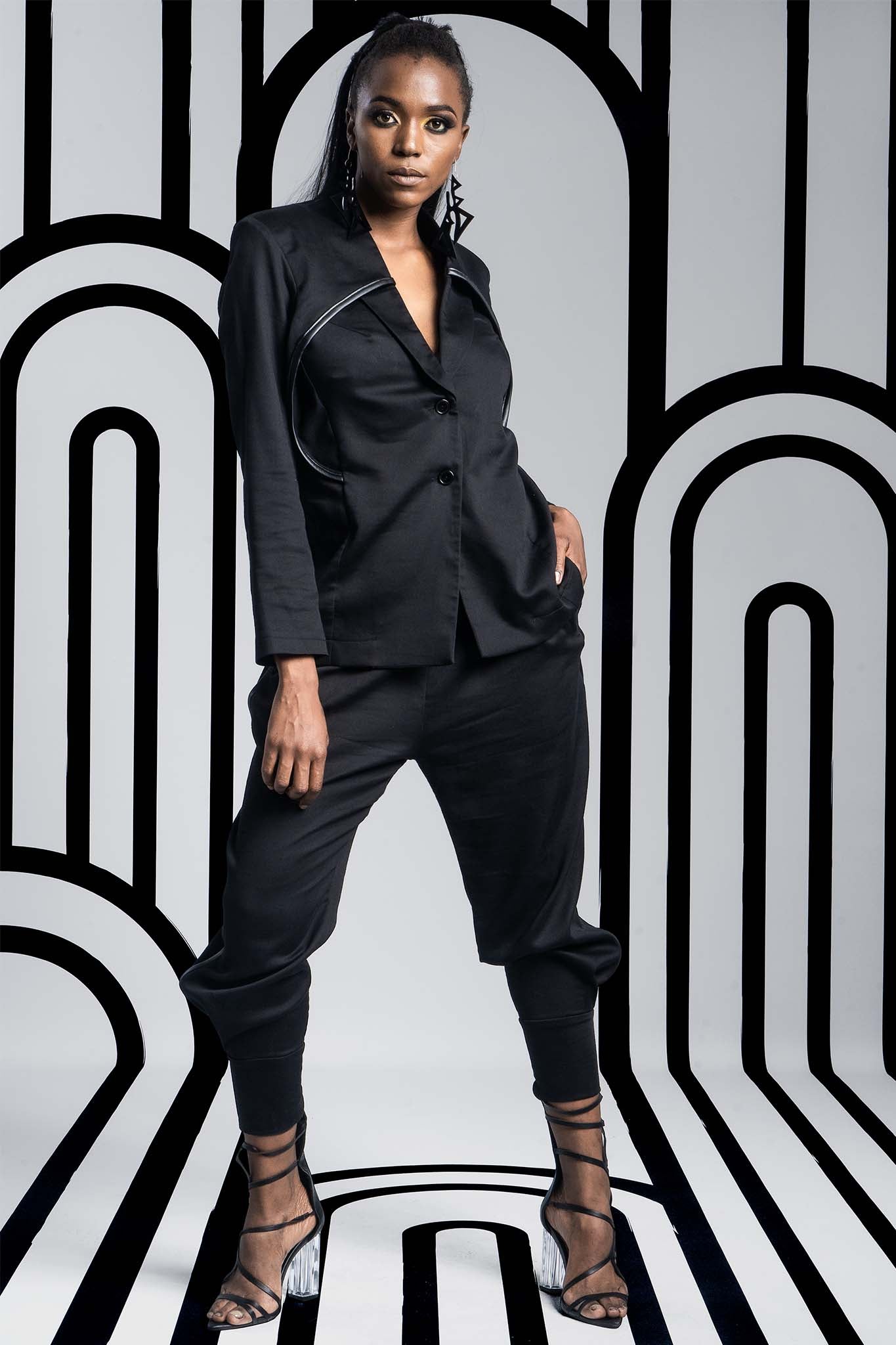NINA Black Coats & Jackets Leigh Schubert