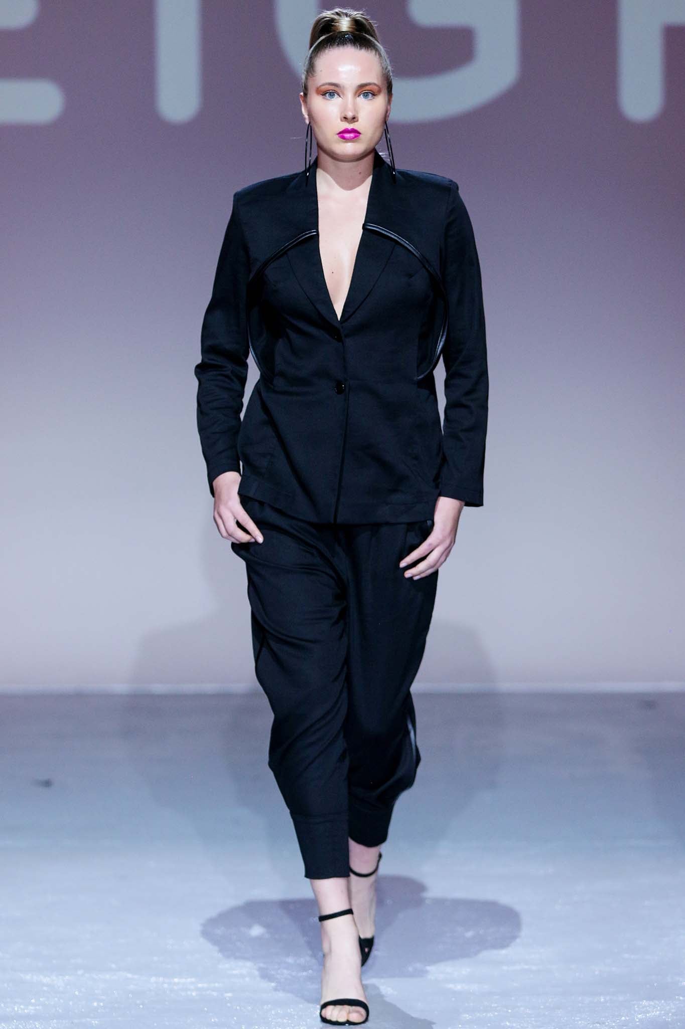 NINA Black Coats & Jackets Leigh Schubert