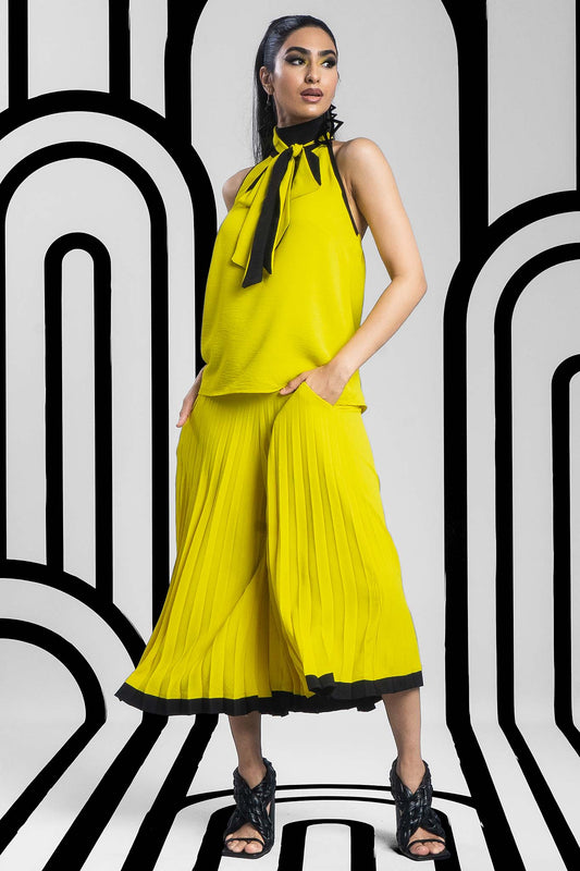 ANYA Yellow Black Pants Leigh Schubert