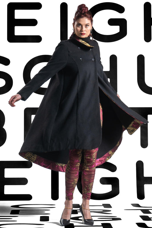 NELLE Mustard Charcoal Floral Pants Leigh Schubert