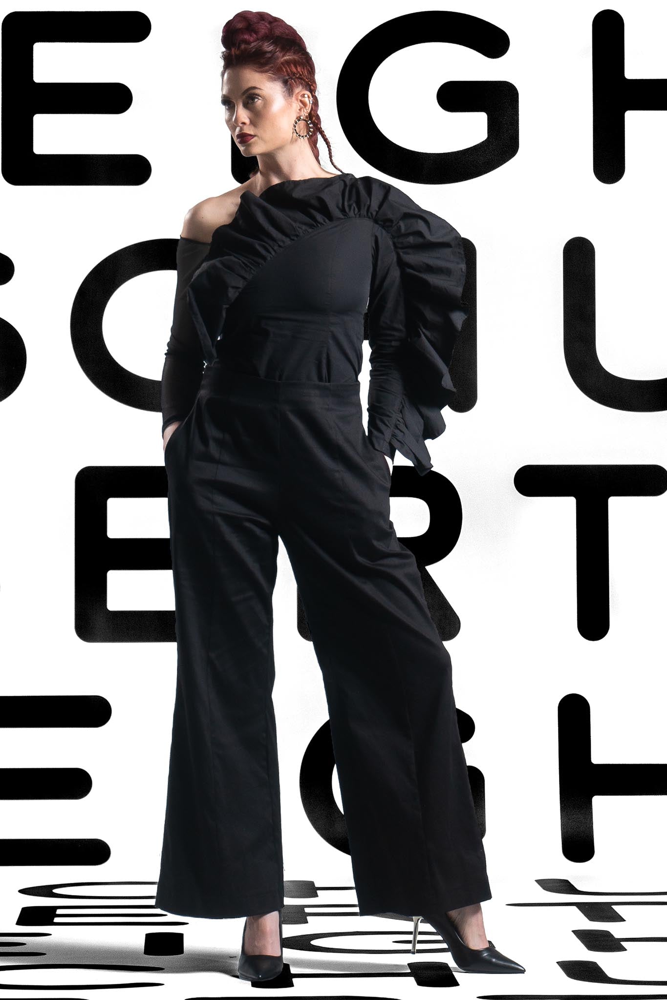 OLIVIA Black Pants Leigh Schubert