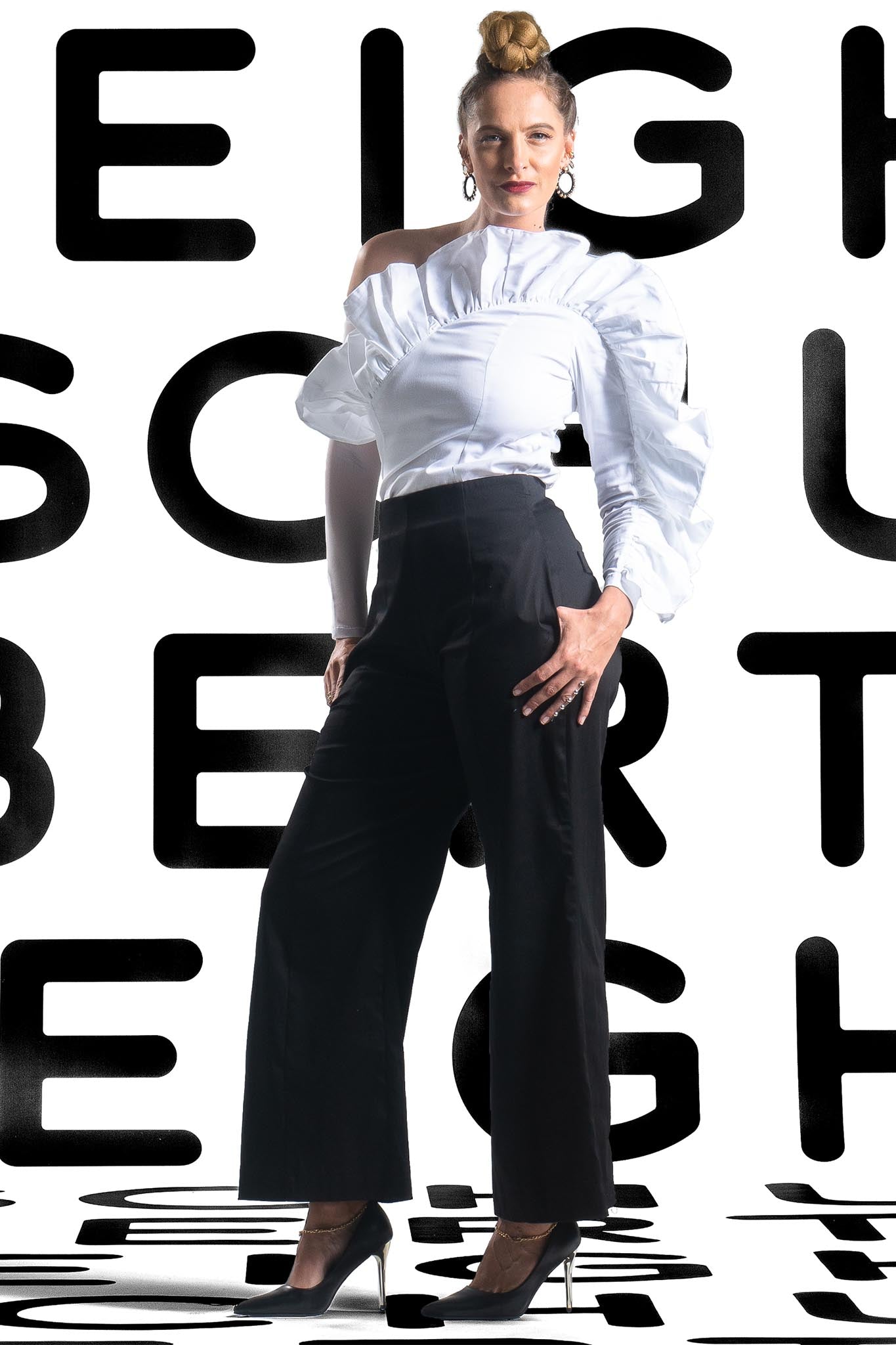 OLIVIA Black Pants Leigh Schubert
