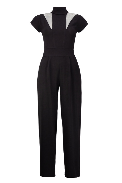 TENDAI Black Jumpsuits & Rompers Leigh Schubert