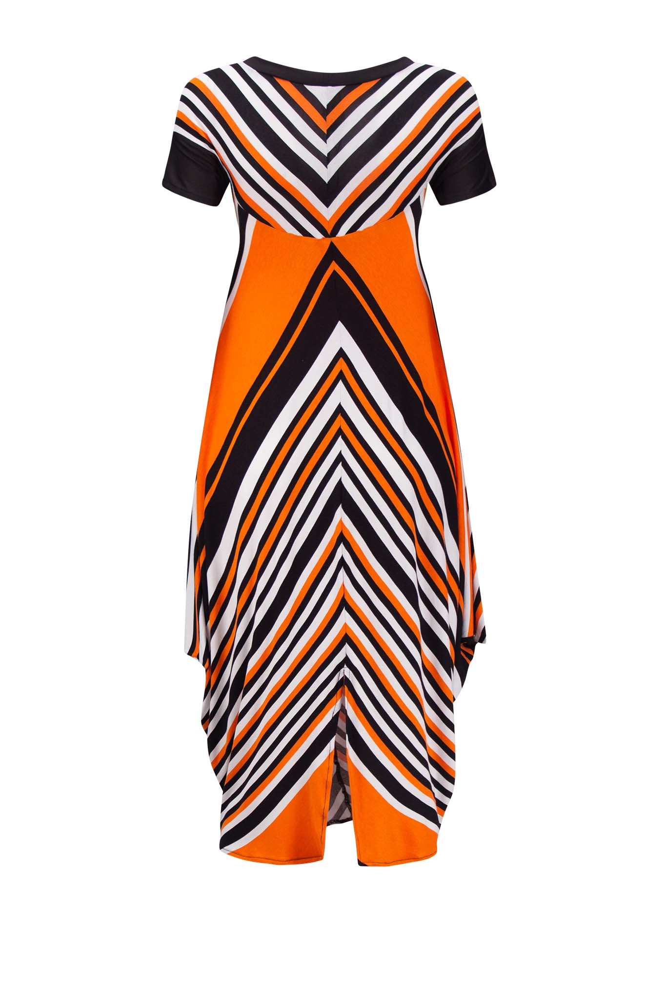 EDITH Orange stripe Dresses Leigh Schubert