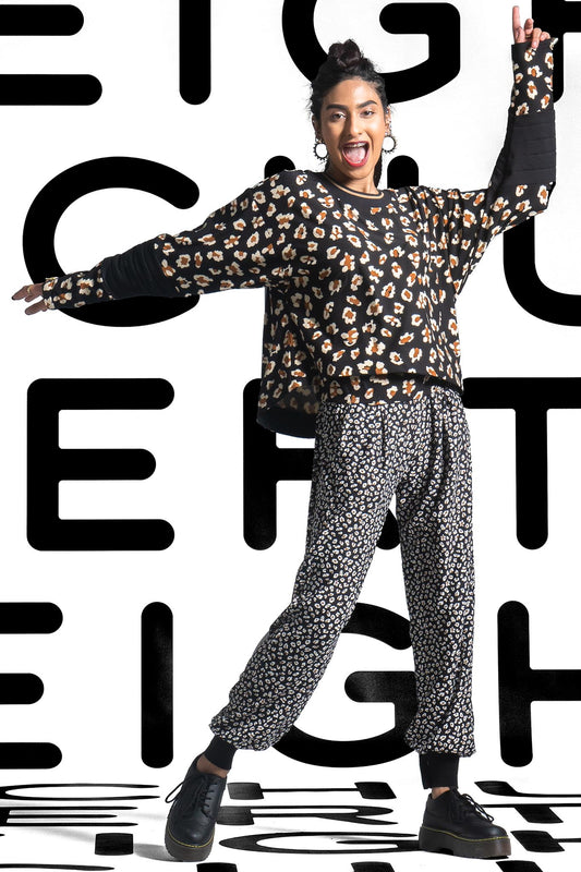 LILY Black Toffee Leopard Pants Leigh Schubert