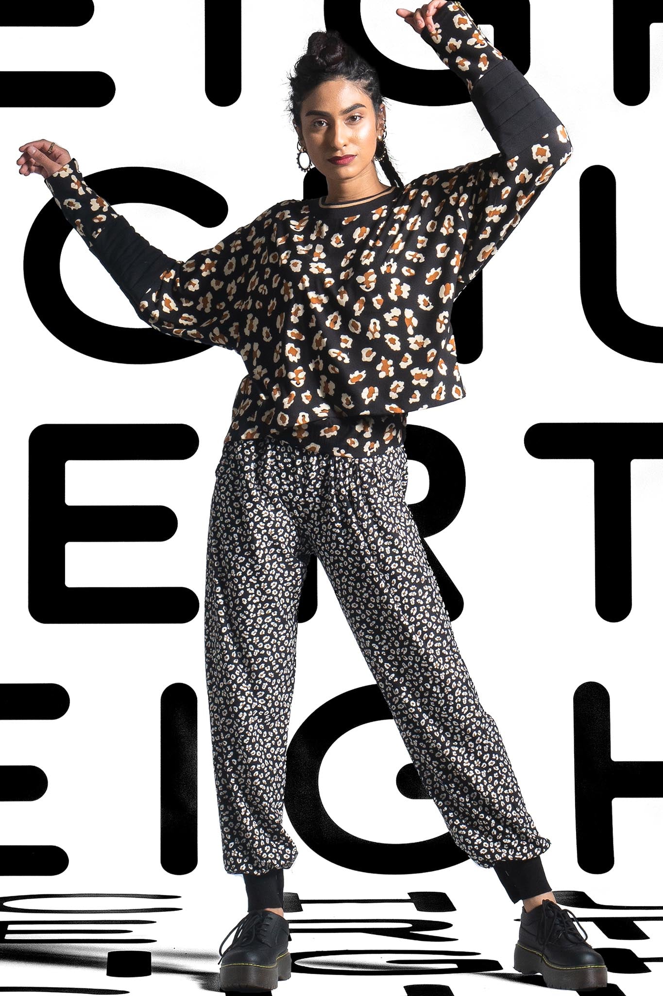 LILY Black Toffee Leopard Pants Leigh Schubert