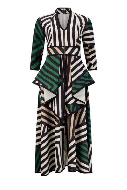 NICOLE Haphazard Print Coat Dresses Leigh Schubert