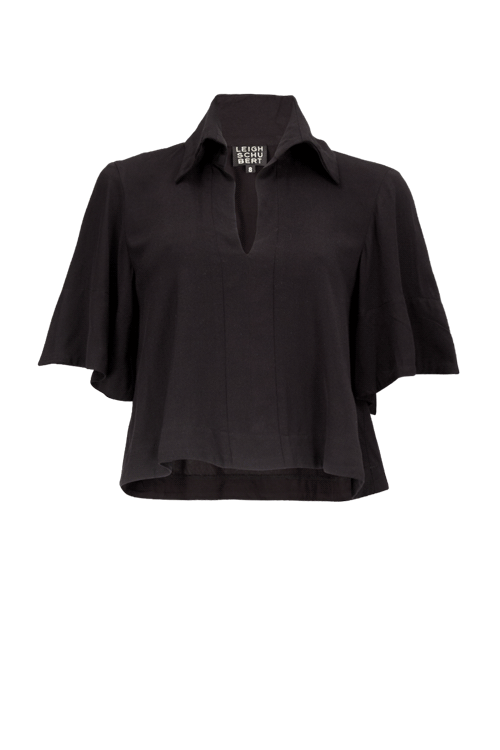 JOLIE Viscose Black Shirts & Tops Leigh Schubert