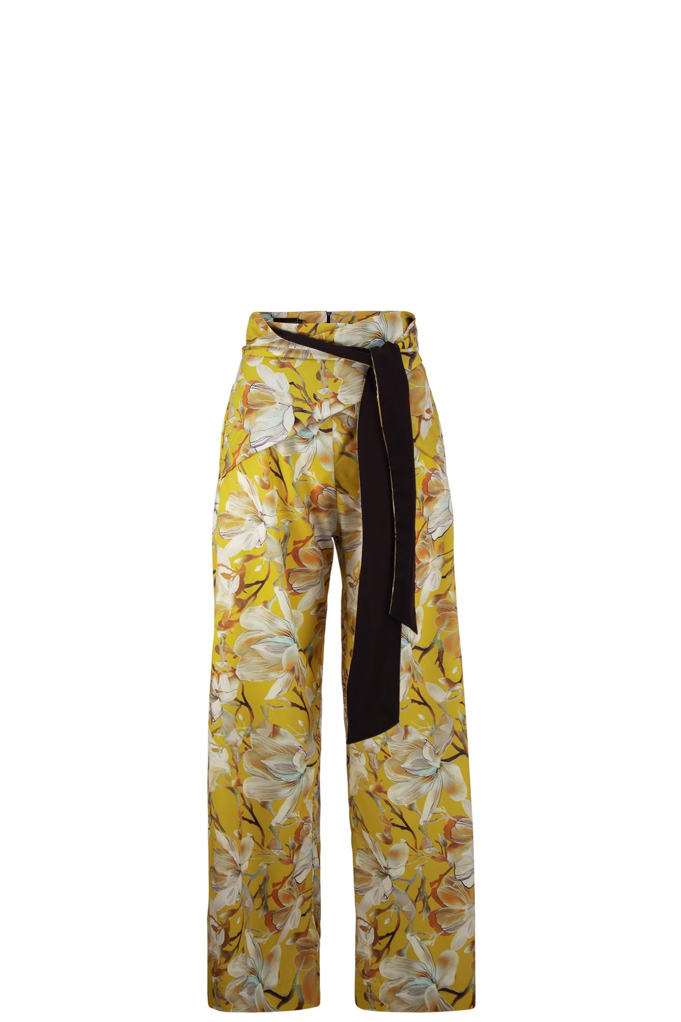 JULIENNE Mustard Peony Pants Leigh Schubert