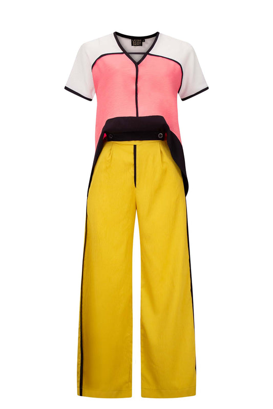 ZAZA Pink Black White Citroen Outfit Sets Leigh Schubert