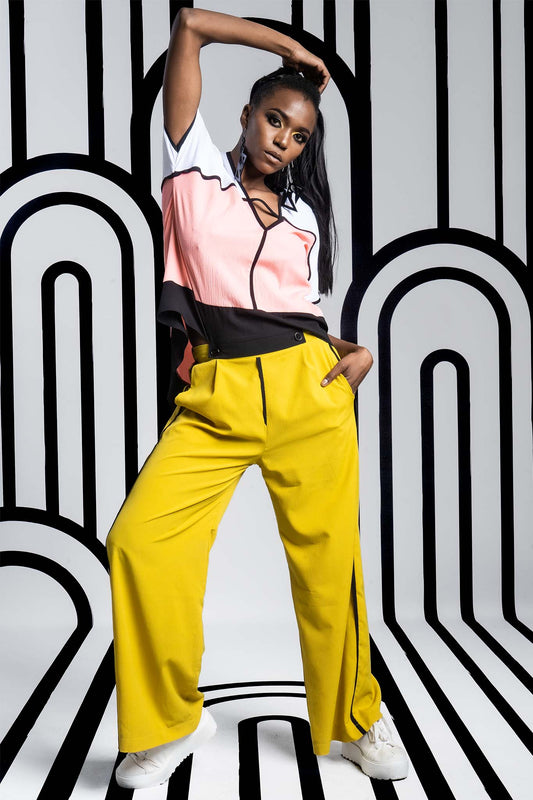 ZAZA Pink Black White Citroen Outfit Sets Leigh Schubert