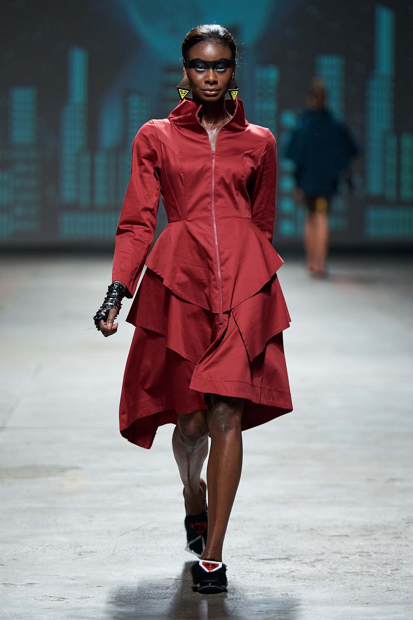 VENANTIA Claret Coat Dresses Leigh Schubert