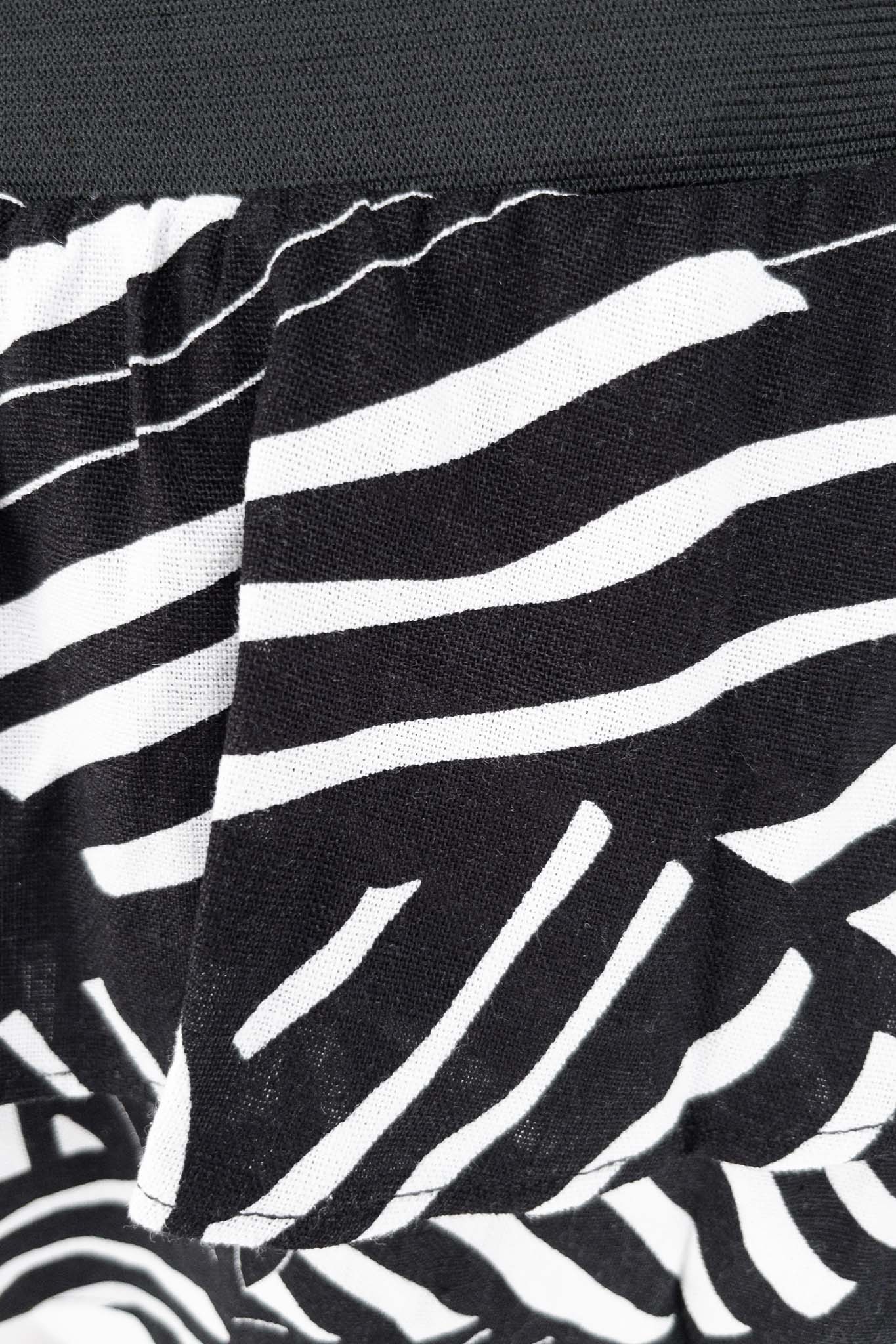 MILLY Black Print Shorts Leigh Schubert