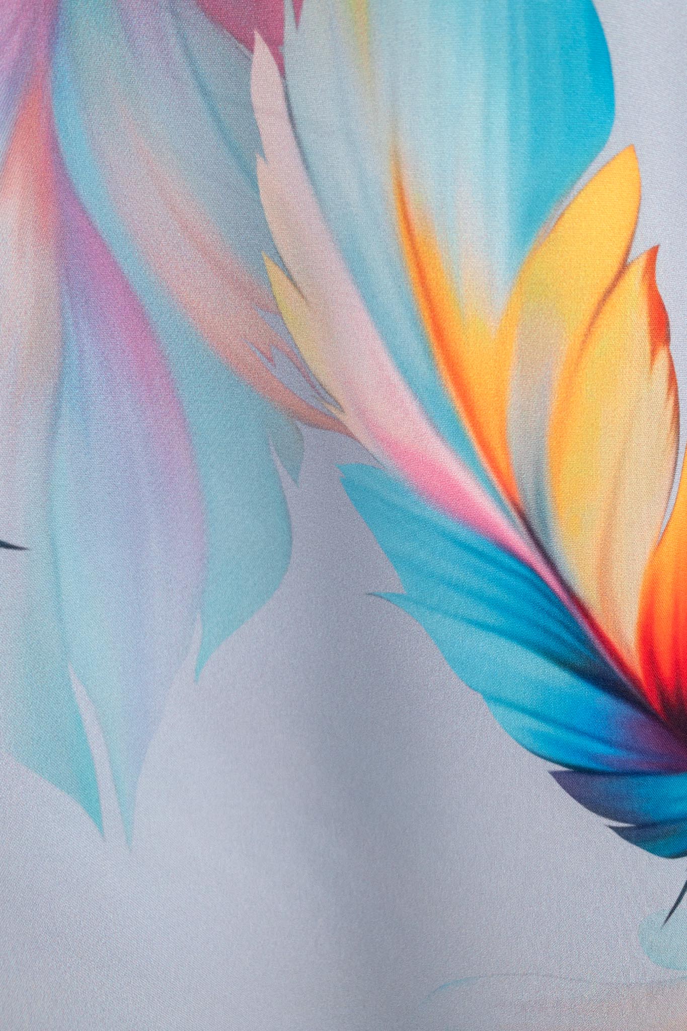 FALCON Grey Feather Dresses Leigh Schubert