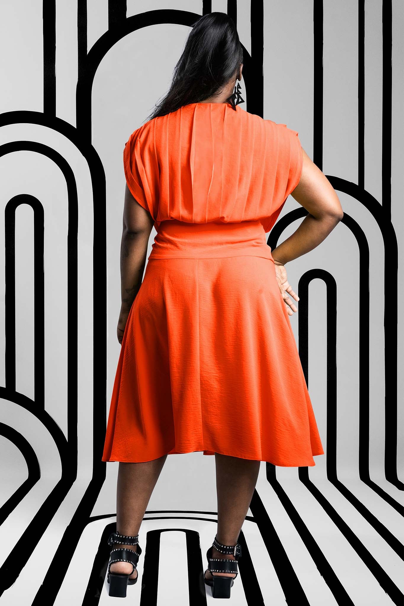 A-LIST Tangerine Dresses Leigh Schubert